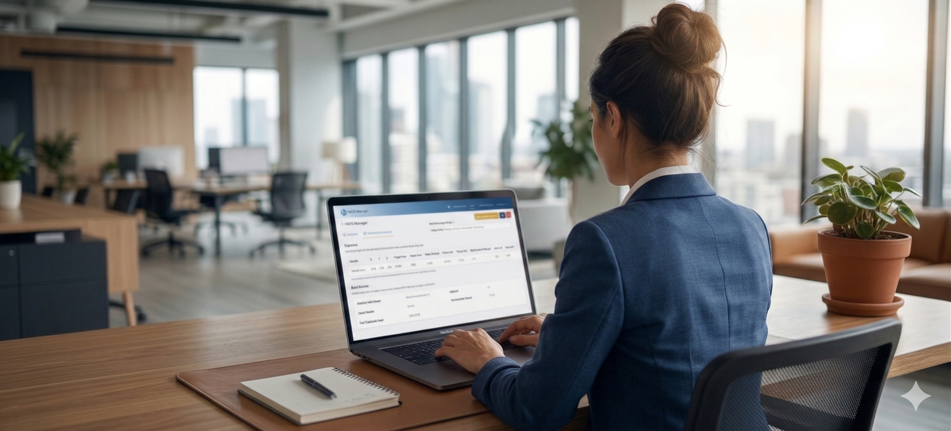 Office workspace used for HAVS assessment and reporting